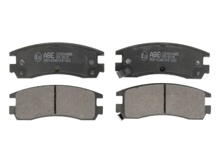 Комплект гальмівних колодок задн, BUICK CENTURY, PARK AVENUE, REGAL, RENDEZVOUZ CADILLAC ALLANTE, DEVILLE, ELDORADO, SEVILLE, SEVILLE II CHEVROLET ALERO, IMPALA, LUMINA 2.2-5.7D 01.70- ABE C2X004ABE