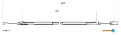 Кабель стоянкових гальм AD11.0263.1 ADRIAUTO 11.0263.1