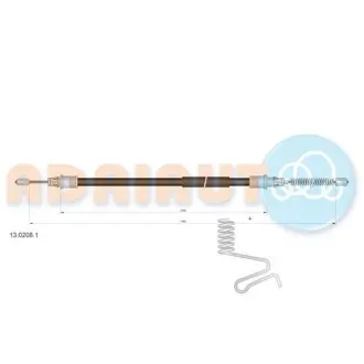 Трос гальмівний FORD Transit RWD Cab single wheels RH4/00- ="" ADRIAUTO 1302081