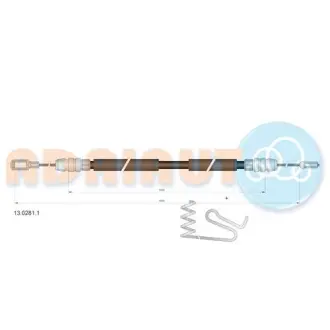 Трос гальмівний Ford TRANSIT VAN/KOMBI/BUS (all) RWD/TOURNEO (all) (disc)(1530/1330) "R LH " 06-14 ="" ADRIAUTO 1302811