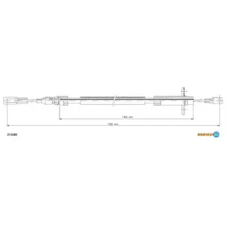 Трос ручного гальма ADRIAUTO 27.0283