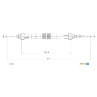 Трос гальмівний RENAULT/DACIA Duster "11>> ="" ADRIAUTO 4102012