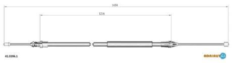 Кабель стоянкових гальм AD41.0206.1 ADRIAUTO 4102061