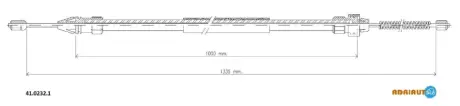 Кабель стоянкових гальм AD41.0232.1 ADRIAUTO 4102321