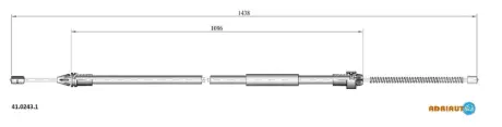 Кабель стоянкових гальм AD41.0243.1 ADRIAUTO 4102431