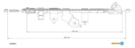Кабель стоянкових гальм AD52.0283.1 ADRIAUTO 5202831
