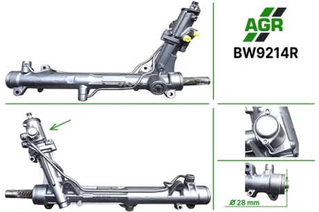 Рульова рейка з ГПК, відновлена, BMW 5 (E60) 03-10 AGR BW9214R