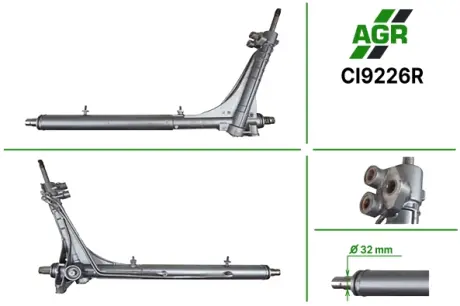 Рульова рейка з ГПК, відновлена, CITROEN Jumper 2006-,FIAT Ducato 2006-,PEUGEOT Boxer 2006- AGR CI9226R