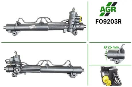 Рульова рейка з ГПК, відновлена, FORD Courier 95-02,FORD Fiesta 95-01,FORD Puma 97-01,MAZDA 121 I AGR FO9203R