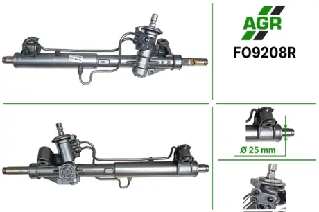 Рульова рейка з ГПК, відновлена, FORD FOCUS (DAW, DBW) 98-04,TOURNEO CONNECT 02-,TRANSIT CONNECT AGR FO9208R