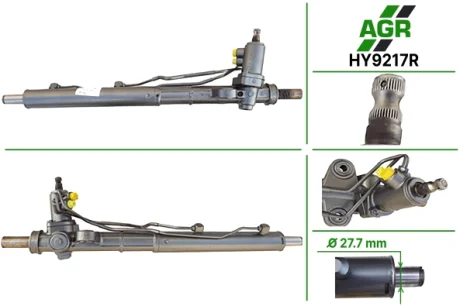 Рульова рейка з ГПК, відновлена, HYUNDAI SANTA FE 2006-2010 AGR HY9217R