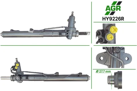 Рульова рейка з ГПК, відновлена, HYUNDAI SANTA FE 2010-2012 AGR HY9226R