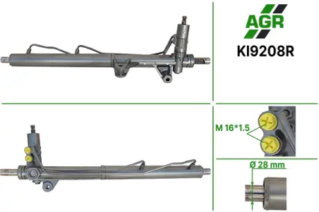 Рульова рейка з ГПК, відновлена, KIA SORENTO I (JC) 02-09 AGR KI9208R