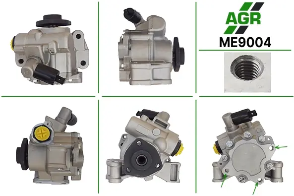 Насос ГПК з механічним приводом, новий, MERCEDES C W 203 2000-2007,MERCEDES E W 210 1995-2002,MERCED AGR ME9004 (фото 1)
