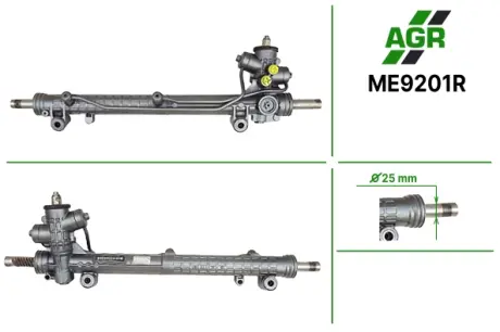 Рульова рейка з ГПК, відновлена, MERCEDES A W 168 97-04 AGR ME9201R