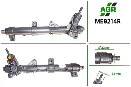 Рульова рейка з ГПК, відновлена, MERCEDES-BENZ VITO автобус (638) 99-03,VITO фургон (638) 99-03 AGR ME9214R