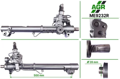 Рульова рейка з ГПК, відновлена, MERCEDES-BENZ C-CLASS (W204) 07-,C-CLASS T-Model (S204) 07- 4-ma AGR ME9232R