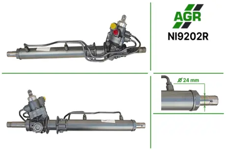 Рульова рейка з ГПК, відновлена, NISSAN Almera 1995-2000 AGR NI9202R