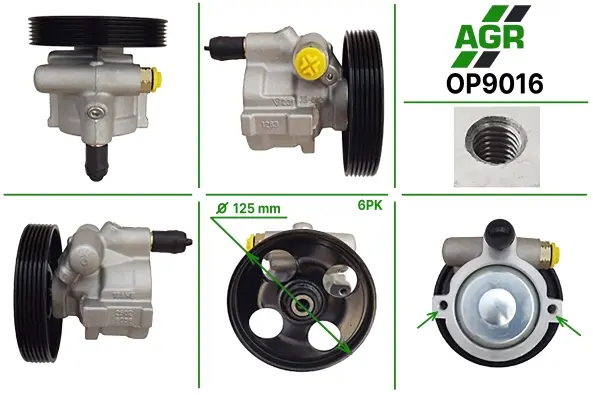 Насос ГПК з механічним приводом, новий, NISSAN INTERSTAR02-,OPEL VIVARO 02-,RENAU LAGUNA II01-,RENAU AGR OP9016 (фото 1)