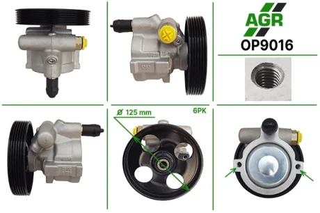 Насос ГПК з механічним приводом, новий, NISSAN INTERSTAR02-,OPEL VIVARO 02-,RENAU LAGUNA II01-,RENAU AGR OP9016