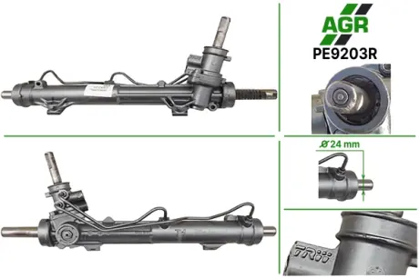 Рульова рейка з ГПК, відновлена, PEUGEOT 206 1998-2009 TRW AGR PE9203R
