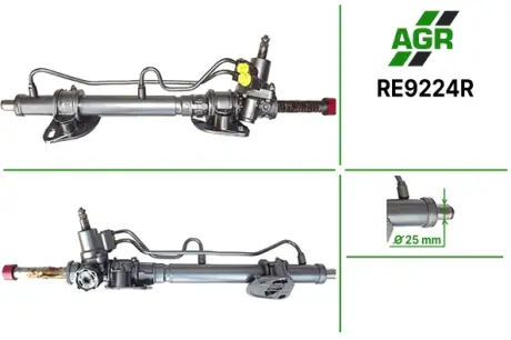Рульова рейка з ГПК, відновлена, RENAULT ESPACE II (J/S63_) 91-96 AGR RE9224R