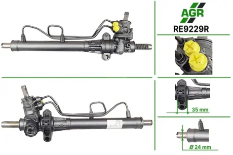 Рульова рейка з ГПК, відновлена, RENAULT KANGOO (KC0/1_) 97-,KANGOO Express (FC0/1_) 97- AGR RE9229R