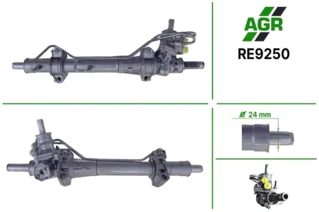 Рульова рейка з ГПК, нова, RENAULT Kangoo 2005-2009 AGR RE9250
