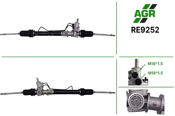 Рульова рейка з ГПК, нова, RENAULT CLIO/SIMBOL 98-05 TRW AGR RE9252 (фото 1)