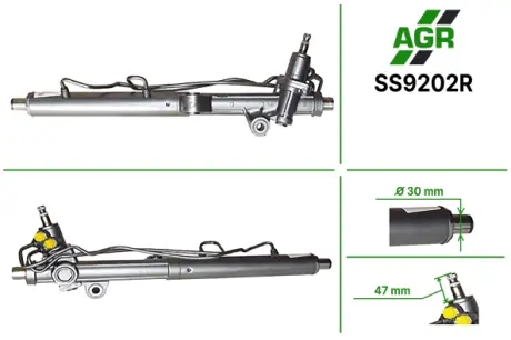 Рульова рейка з ГПК, відновлена, SSANGYONG ACTYON 05-,ACTYON SPORTS I (QJ) 05-,ACTYON SPORTS I (Q AGR SS9202R