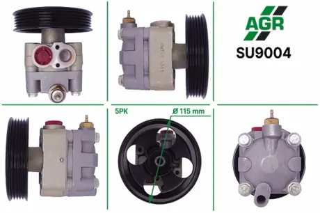 Насос ГПК з механічним приводом, новий, SUBARU Legacy 98-03,SUBARU Tribeca B9 06- AGR SU9004