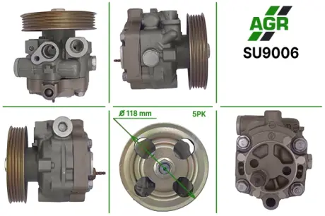Насос ГПК з механічним приводом, новий, SUBARU IMPREZA 01-08 AGR SU9006