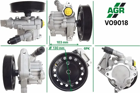 Насос ГПК з механічним приводом, новий, LAND ROVER FREELANDER 2 06-;VOLVO S80 II 06-,V70 III 07-,XC6 AGR VO9018 (фото 1)