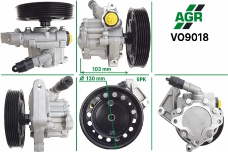 Насос ГПК з механічним приводом, новий, LAND ROVER FREELANDER 2 06-;VOLVO S80 II 06-,V70 III 07-,XC6 AGR VO9018