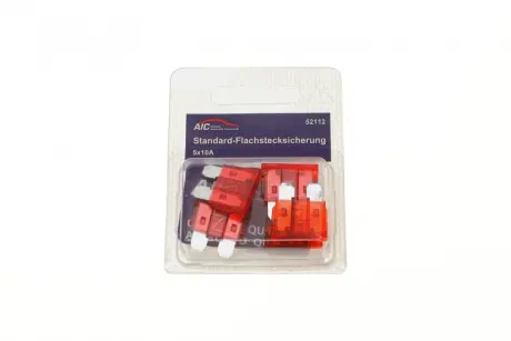Запобіжник 10А (стандартний) (к-кт 5 шт.) AIC 52112
