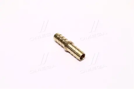 Двухсторонний соединитель на шланг (латунь) 10*10мм AIRKRAFT HRC06-06