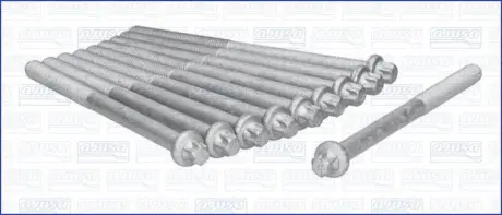 Комплект болтов ГБЦ DAEWOO NEXIA 1.5i (10шт) AJUSA 81004800