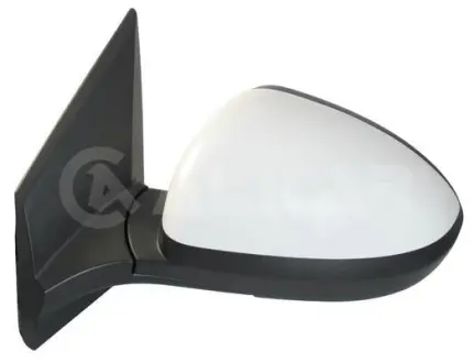 Дзеркало в сборе, ліве,електр., випуклий + обогрів під покрас. Black Base, 5 Pins, BLACK BASE ALKAR 6139455
