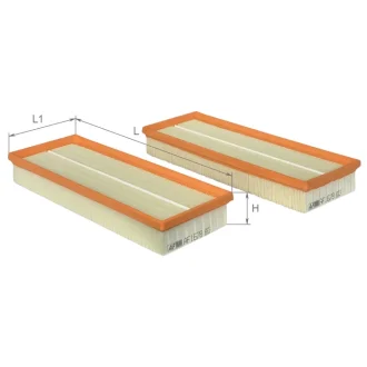 Фільтр повітряний к-т 2шт ALPHA FILTER AF1678-2