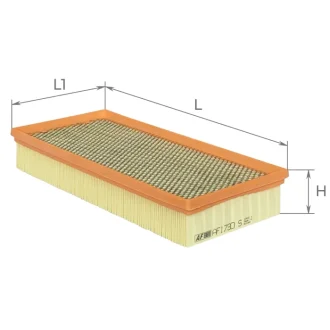 Фильтр воздушный Ssangyong Rexton 2.7/2.9 D/2.0Xdi 02- (с сеткой) ALPHA FILTER AF1730s