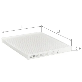 Фильтр салона ALPHA FILTER AF5016