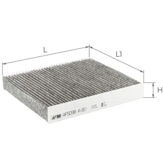 Фильтр салона Ford Focus 1.6i-2.0TDCI 04- (угольный) ALPHA FILTER AF5038a