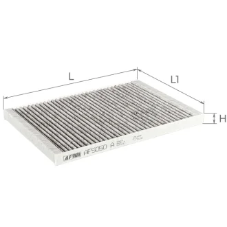 Фільтр салону Hyundai I30/Kia Cee\'d 06- (вугільний) ALPHA FILTER AF5050a