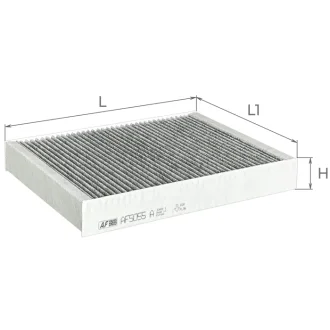 Фільтр салону Porsche Cayenne/VW Touareg 3.0D-4.8 10-(вугільний))) ALPHA FILTER AF5055a