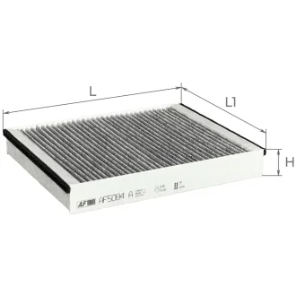 Фильтр салона Ford Transit Connect 1.0/1.6TDCi 13-(угольный)) ALPHA FILTER AF5084a