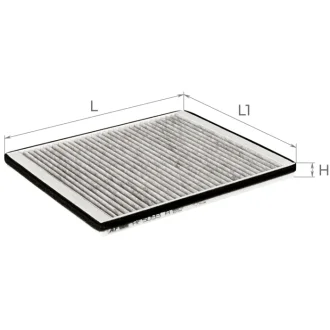 Фильтр салона (с акт углем) SUZUKI Ignis II, Wagon R+; SUBARU Justy III Альфа ALPHA FILTER AF5093a