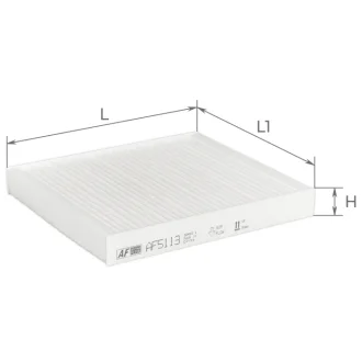 Фільтр салону к-т 2 шт. ALPHA FILTER AF5113