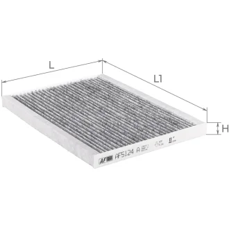 Фильтр салона Suzuki Grand Vitara II 05- (угольный) ALPHA FILTER AF5124a