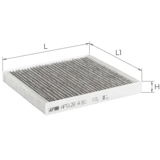 Фільтр салону Dodge Avenger 07-14/Caliber/Journey/Jeep Compass 06-/Fiat Freemont 11- (вугільний) ALPHA FILTER AF5128a