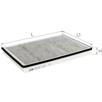 Фільтр салону ALPHA FILTER AF5187a